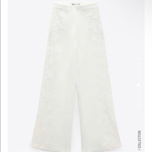 Zara linen pants, brand new off white